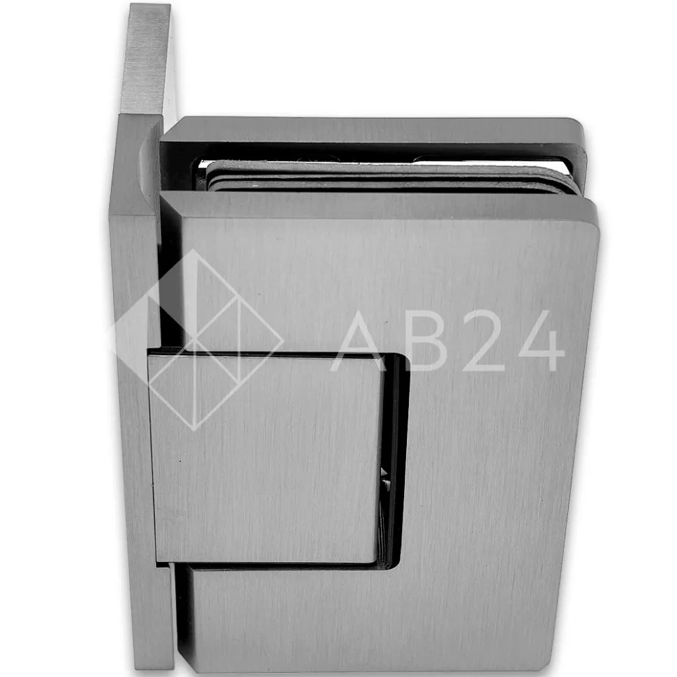 Петля Афина FDP-130 стена-стекло с бок.креплением, латунь/матовый