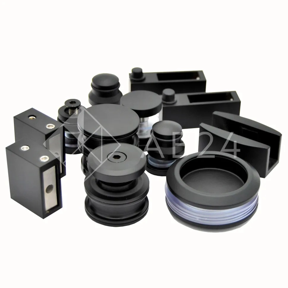 Раздвижная система Альфа α FDS-1, нержавейка/черный