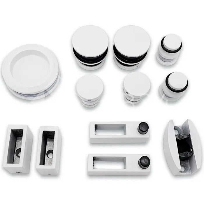 Раздвижная система Альфа α FDS-1, нержавейка/белый