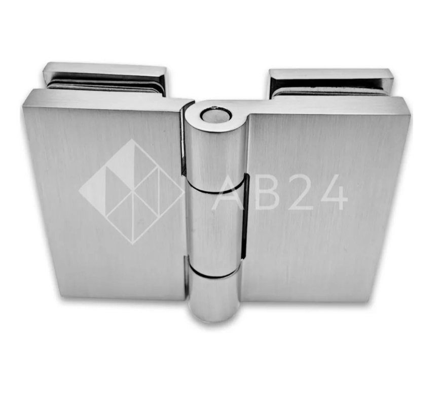 Петля Майя FDP-173 стекло-стекло 135°, латунь/матовый