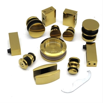 Комплект для раздвижной системы Р-133-002 золото глянцевое