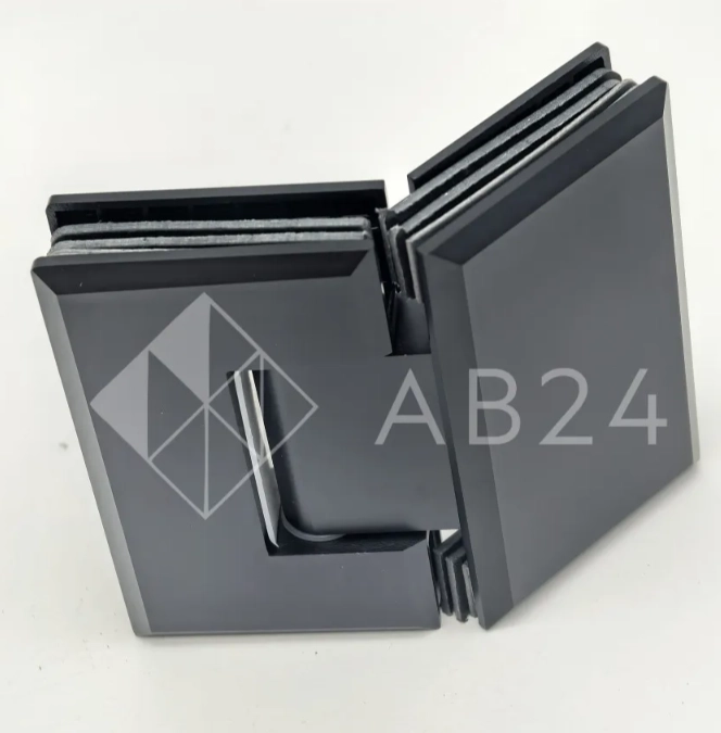 Петля Бета β FDP-24 стекло-стекло 135°, латунь/черный