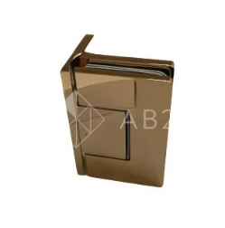 Петля Афина FDP-130 стена-стекло с бок.креплением, латунь/розовое золото