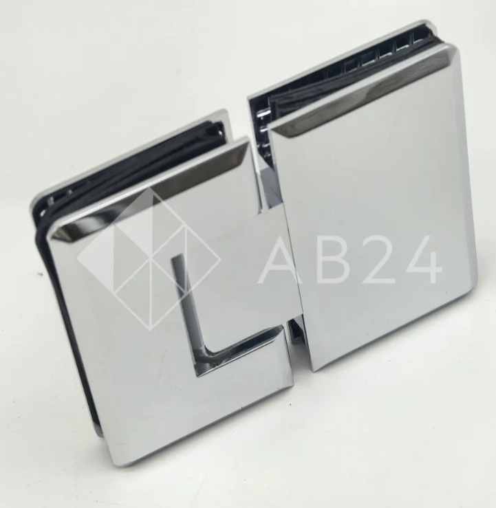 Петля Бета β FDP-22 стекло-стекло 180°, латунь/хром