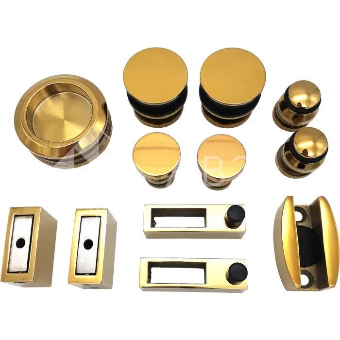 Раздвижная система Альфа α FDS-1, нержавейка/золото