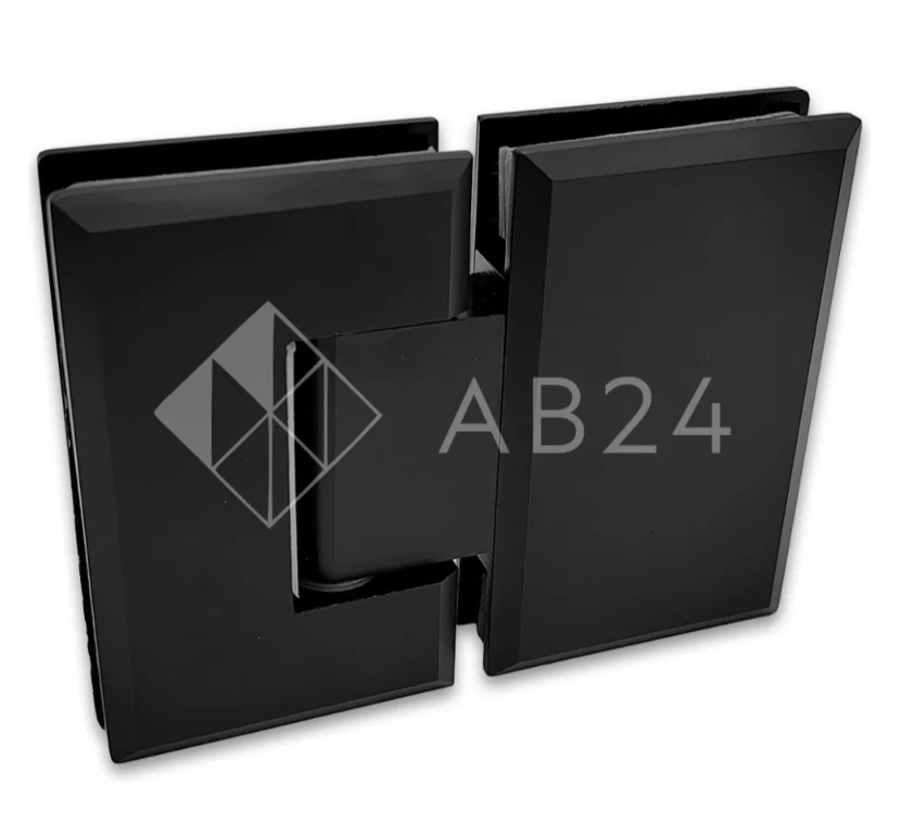 Петля Бета β FDP-22 стекло-стекло 180°, латунь/черный