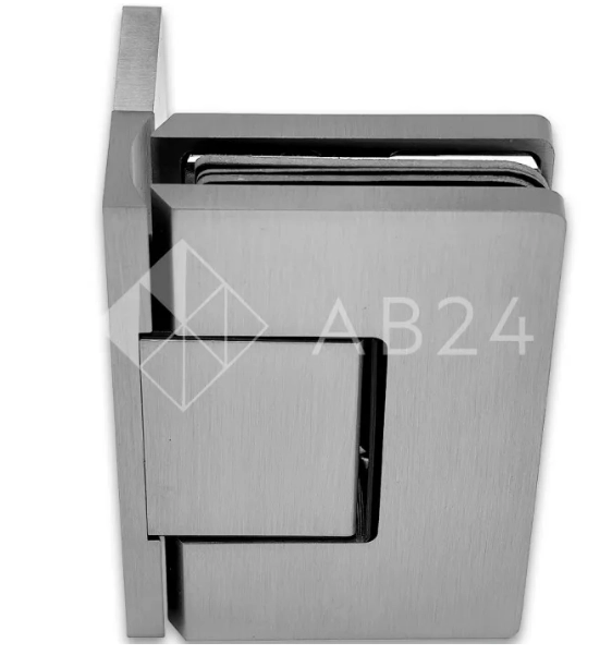 Петля Афина FDP-130 стена-стекло с бок.креплением, латунь/матовый