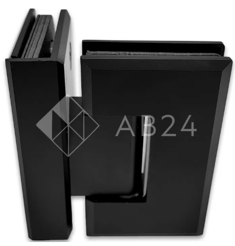 Петля Бета β FDP-23 стекло-стекло 90°, нержавейка/черный